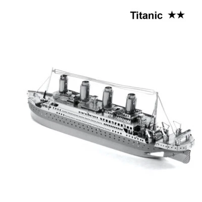 MARKENLOS 3D - Laser Metall Puzzle, Titanic, Konstruktionsspielzeug Bausatz Beschäftigung