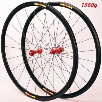 700C Ultralight Road Bicycle Wheelset 16/21Hole V Brake Clincher Bike Wheels - Image 1 of 4