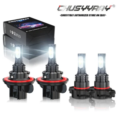 Combo faros LED haz alto/bajo + bombillas antiniebla para Jeep Patriot 2013-2017 Foto 1 de 4