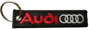Portachiavi ricamato Audi, casa automobilistica tedesca, portachiavi auto di lusso - Foto 1 di 1