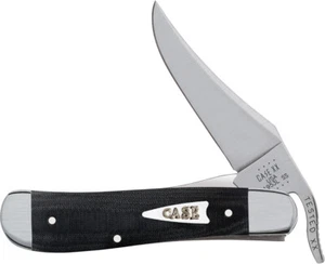 Case Cutlrey Russlock Black Micarta Handle Stainless Steel Pocket Knife 27734 - Picture 1 of 1