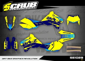 Calcomanías SCRUB DRz400 Graphics 1999-2022 S E SM Suzuki Enduro Supermoto - Imagen 1 de 12
