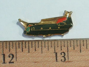 CH-47 Chinook Helicopter Pin, Darker Green Vintage Chinook Pin , (**) - Picture 1 of 1