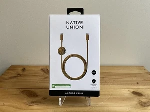 NATIVE UNION 10ft Braided Knot USB-C TO USB-C Charge/ Data Night Cable Cord Belt - Picture 1 of 2