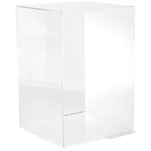 Plymor Clear Acrylic Case w/ Clear Base (Mirror Back), 12" W x 12" D x 18" H - Picture 1 of 1