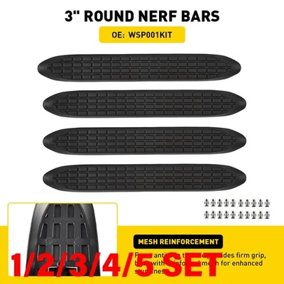 Almohadillas de repuesto Nerf Bar para tubos redondos de 3" 21" X 3" almohadilla de paso WSP001KIT 1-5SET Foto 1 de 4