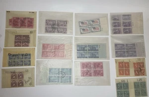 US STAMPS (Huge Lot of 14 Blocks) Postal Note Stamps Used Or Canceled - Picture 1 of 8