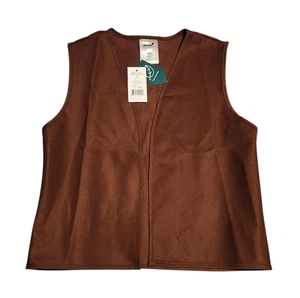NEW Girl Scouts Official Brownie Vest Girls Size Medium 10-12 - Picture 1 of 3