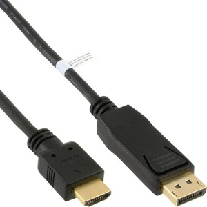 10x InLine DisplayPort zu HDMI Konverter Kabel schwarz 2m - Bild 1 von 2