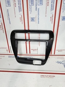 1997-2001 Honda Prelude heater control radio stereo trim bezel cover Carbon - Bild 1 von 8