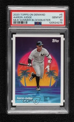 2020 Topps On Demand Summer Blockbuster /1886 Aaron Judge #5 PSA 10 GEM MT - Image 1 of 3