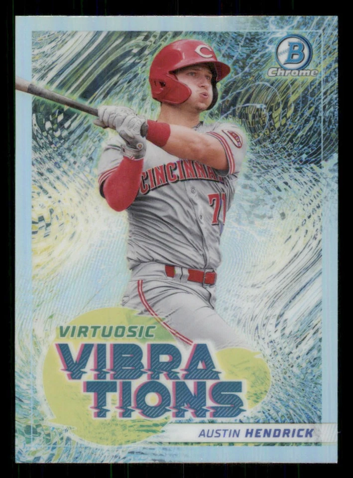 2022 Bowman Chrome Virtuosic Vibrations #VV9 Austin Hendrick - Image 1 of 2