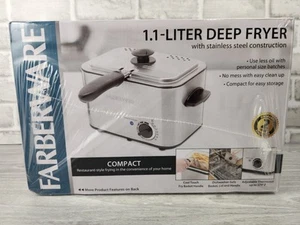 Farberware 1.1 Liter Deep Fryer Stainless Steel Construction WM-16116 New - Picture 1 of 11