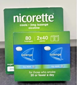 4 x 20 Nicorette Cools Icy Mint 2mg Lutschtabletten Nikotin Lutschtabletten Raucherentwöhnung - Bild 1 von 3