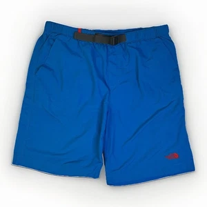 North Face Class V Belted Mens Swim Shorts Blue Zip Pocket Size L READ - Picture 1 of 11