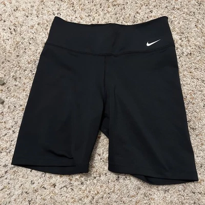 Nike Dri-FIT Black Biker Shorts – Women’s Medium, 6” Inseam - Image 1 of 4