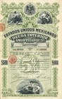 MEXICO UNITED STATES 1898 INTERIOR DEBT 5% BOND stock certificate/bond #125945