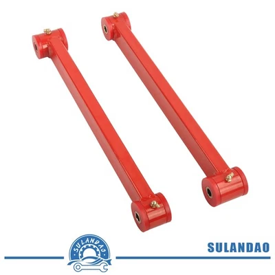 Brazos de control inferiores de 2 puertas rojo no ajustable 2 piezas Fit Ford Mustang 2005-2010 Foto 1 de 4