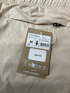 On Cloud Core 3" Damen Shorts Gr. Medium Fitness Laufen Sand Hellbeige Neu - Bild 1 von 18
