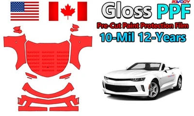  Película de protección de pintura PPF para Chevrolet Camaro 2LT-1LT-1LS cupé 2016-2018 Foto 1 de 4