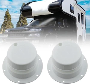 2Pcs Rv Plumbing Vent Cover Camper Vent Caps Plastic Roof Cover Fits for RV - Picture 1 of 7