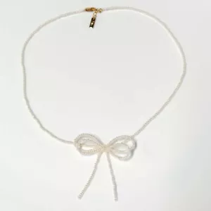 Nuevo Collar Colgante 16" Zara Imitación Perla Arco Regalo Moda Mujeres Fiesta Joyería - Imagen 1 de 4