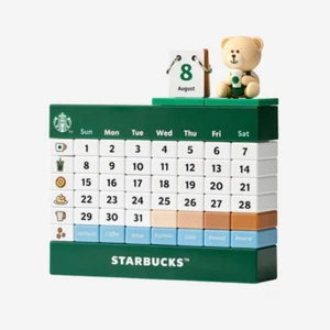 Starbucks 25th Anniversary Bearista Block Calender - Picture 1 of 1