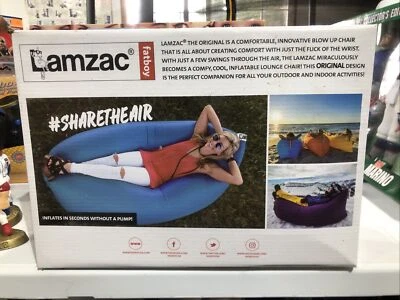 *NUEVO* Fatboy LAMZAC El Sillón Púrpura Original Interior Exterior Foto 1 de 4