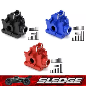 ALLOY Front / Rear DIFF Gearbox Case 9529 FOR TRAXXAS 1/8 SLEDGE MONSTER 95076-4 - Picture 1 of 15