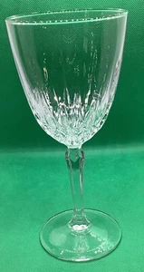 5er Set Vintage Crystal D'Arques Diamant Stamm Wein/Wasser Gläser 6 3/4"" - Bild 1 von 6
