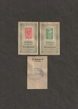 SNG.OÖ. Reichental, VIIb) 10,20,50h 6. Auflage 150 Stück, mit Briefmarken