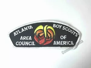 Vtg BSA Atlanta Area Council Scouts Of America Sew Iron On Embroidered Patch - Picture 1 of 2