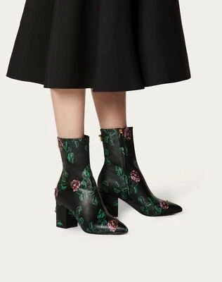 $1545 Botas Valentino Garavani Undercover Ringstud 70mm 39.5 Rose Lip Rockstuds Foto 1 de 4