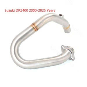 For Suzuki DRZ400 2000-2025 Header Exhaust System Link Pipe Stainless Steel Tube - Bild 1 von 7