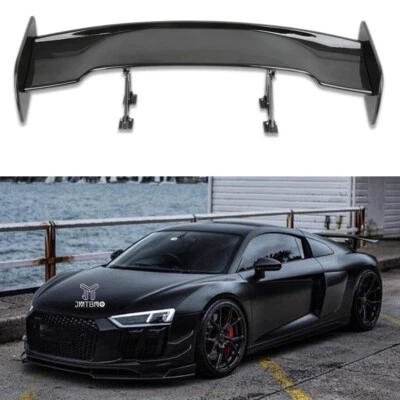 Para Audi A4 R8 Spyder Negro Estilo GT Trasero Coche Maletero Labio Alerón Ala Ajustable Foto 1 de 4