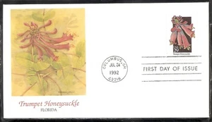US SC # 2683 Wildflowers - Trumpet Honeysuckle - FDC. Fleetwood Cachet . - Picture 1 of 1