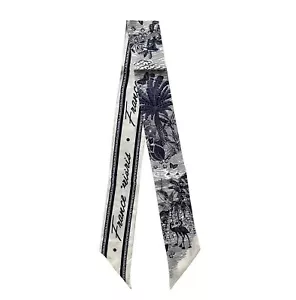100% Mulberry silk Scarf Bag scarf Head Hair Ribbon Handbag Handle wrap Tie B... - Picture 1 of 8