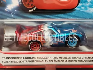 DISNEY PIXAR CARS SUPER CHASE TRANSFORMING LIGHTNING MCQUEEN 2020 SAVE 6% GMC - Picture 1 of 3