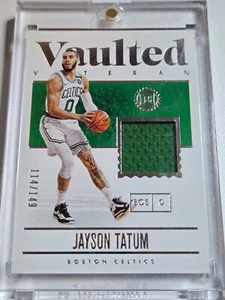 2019 Panini Encased Jayson Tatum #PATCH SILVER /149 Game Worn Jersey - Rare - Picture 1 of 4