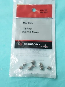 RadioShack 1/2 Amp 250 Volt Slow-Blow Fuses 270-1061 2701061 - Picture 1 of 1