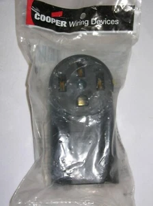 NEU Cooper 1225 Trockner/Steckdose 30A 125/250V 3-polig 4 Kabel - Bild 1 von 3