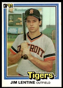 1981 Donruss Jim Lentine Rookie Detroit Tigers #250