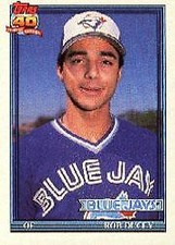 1991 O-Pee-Chee Toronto Blue Jays Baseball Card #101 Rob Ducey
