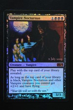 Magic The Gathering MTG VAMPIRE NOCTURNUS FOIL Prerelease 2010 M10 LP Played