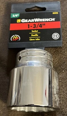 GearWrench 3/4" Drive 1-3/4” Socket 12 Point - 88826 - Image 1 of 4