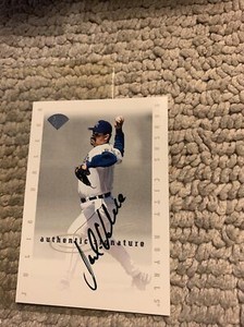 Julio Valera Autograph 1996 Leaf Signature Series Baseball Card Cb5