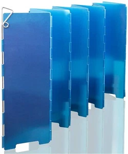 X2 Parabrisas Plegable 8 Placas Exterior Camping Protector Aluminio Parabrisas - Imagen 1 de 11