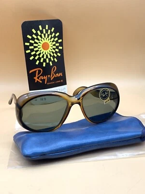 Quadro redondo de mel década de 1960 B&L RAY-BAN BRYCE-OPTYL número 1100 ÁUSTRIA - Imagem 1 de 4