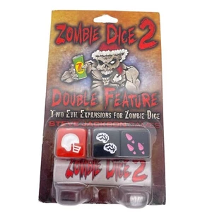 Zombie Dice 2 Double Feature Dice game Sealed Expansion pack Steve Jackson - Picture 1 of 5