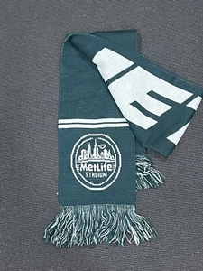 New York JETS Fan Winter Schal grün & weiß MetLife Stadium Logo groß NYJ NEU - Bild 1 von 2